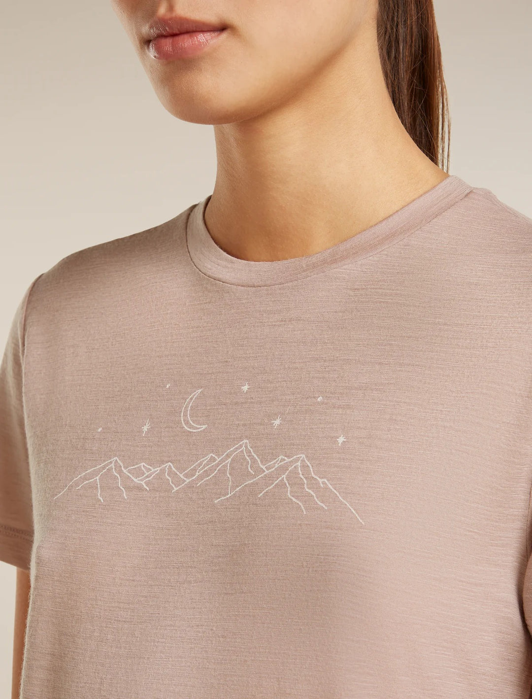 Womens Merino 150 Tech Lite S S T-Shirt Sparkling Stars Pink Quartz 0A576M
