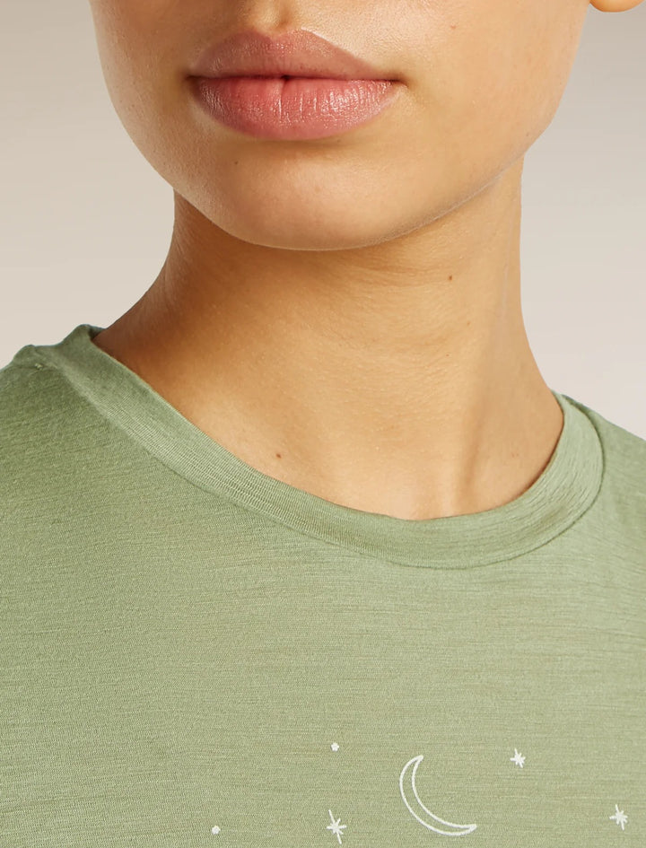 Womens Merino 150 Tech Lite S S T-Shirt Sparkling Stars Lichen 0A576M