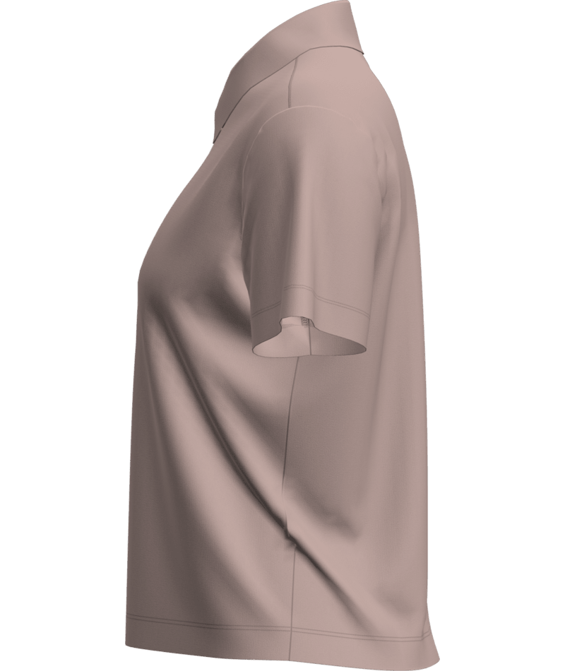 Womens 15.5 MerinoFine SS Polo Pink Quartz 0A57FJ