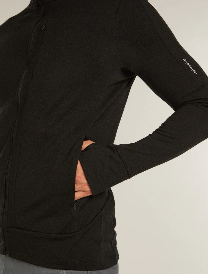 Mens  Merino 260 Quantum LS Zip Black BA56W1