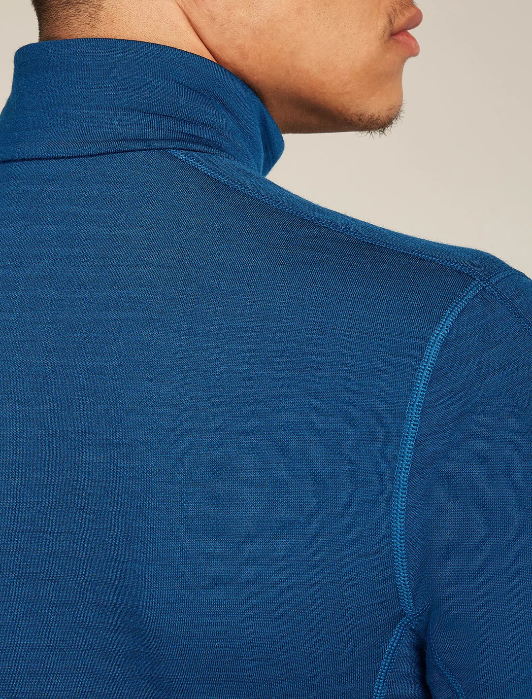 Mens Merino 400 RealFleece™ Descender Long Sleeve Zip Atlantis 0A571Q