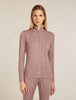 Womens 260 Tech Vertex Long Sleeve Half Zip Summit/ Blush 0A57BO