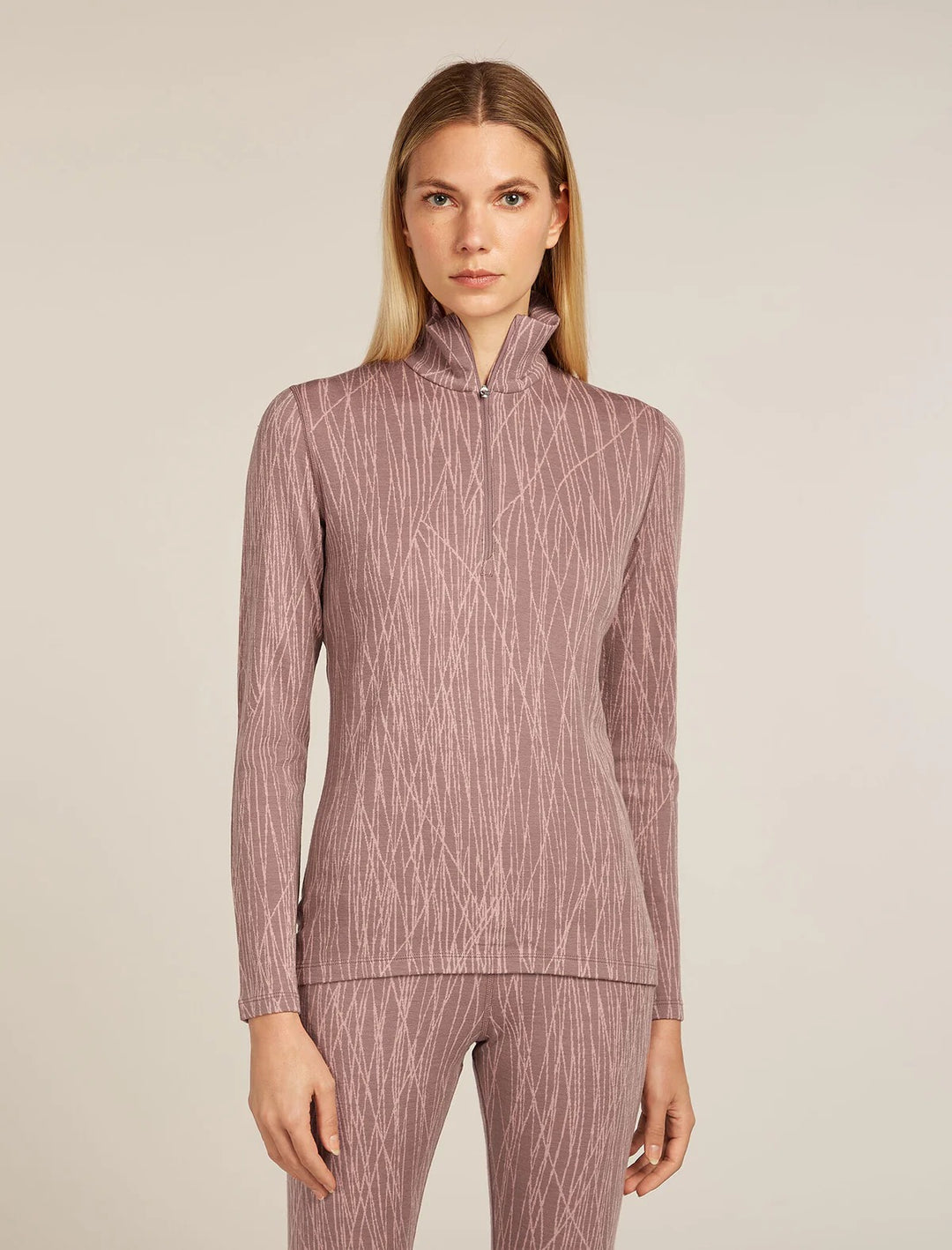 Womens 260 Tech Vertex Long Sleeve Half Zip Summit/ Blush 0A57BO