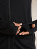 Womens 150 MerinoFine™ Ace Long Sleeve Zip Hoodie UPF  Black  0A57EM