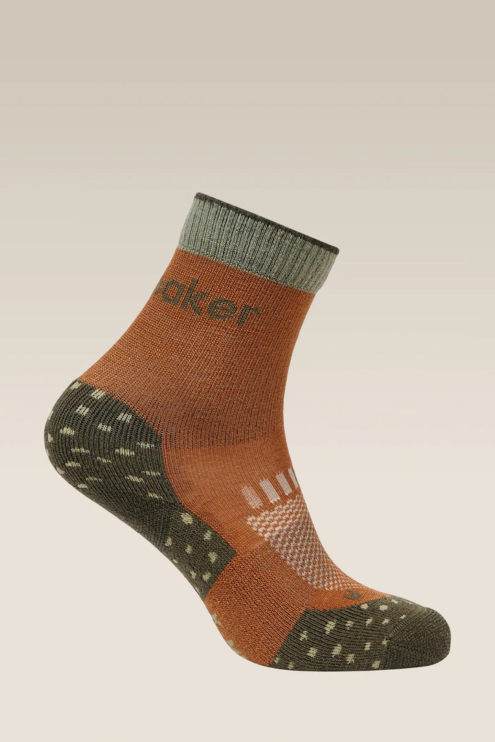 Kids  Merino Hike Light Crew Socks Trail/Dk loden/Lichen 0A57FD