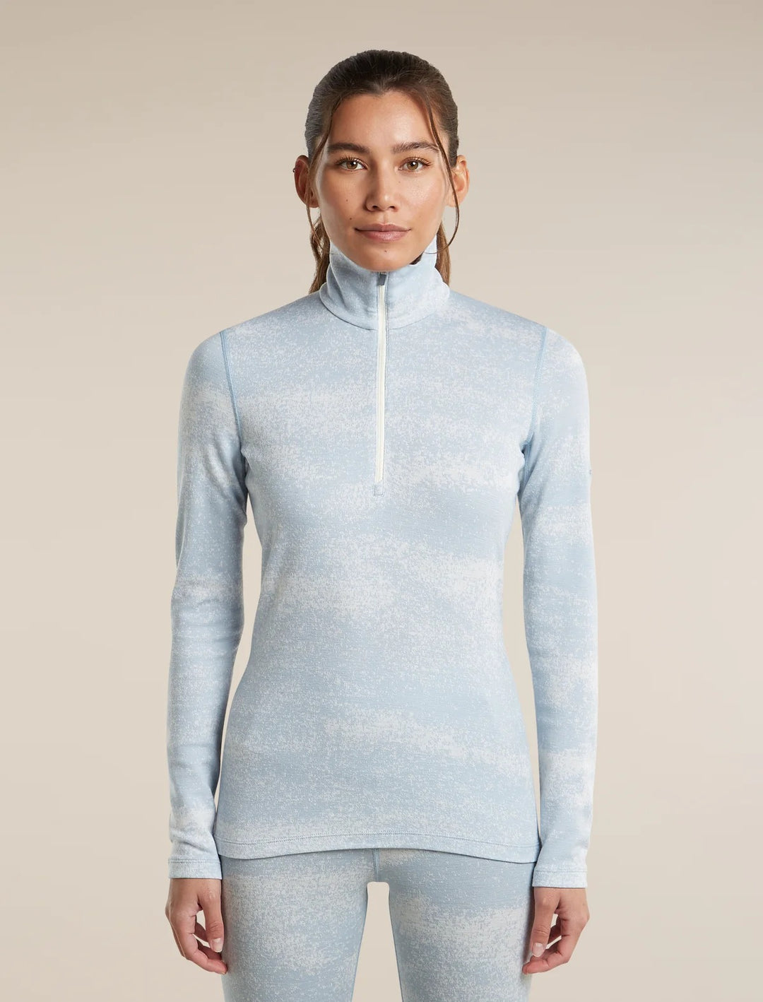 Womens Merino 260 Oasis Vertex Long Sleeve Half Zip Chillwave 0A57JE