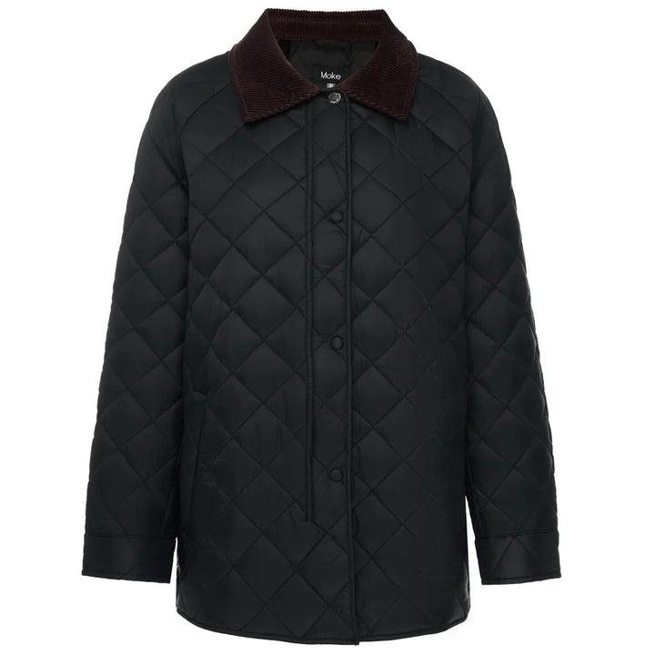Womens Daisy Quilted Jacket Black