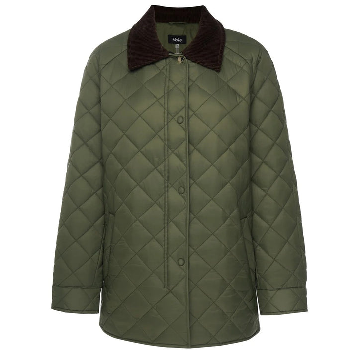 Womens Daisy Quilted Jacket Olive Green