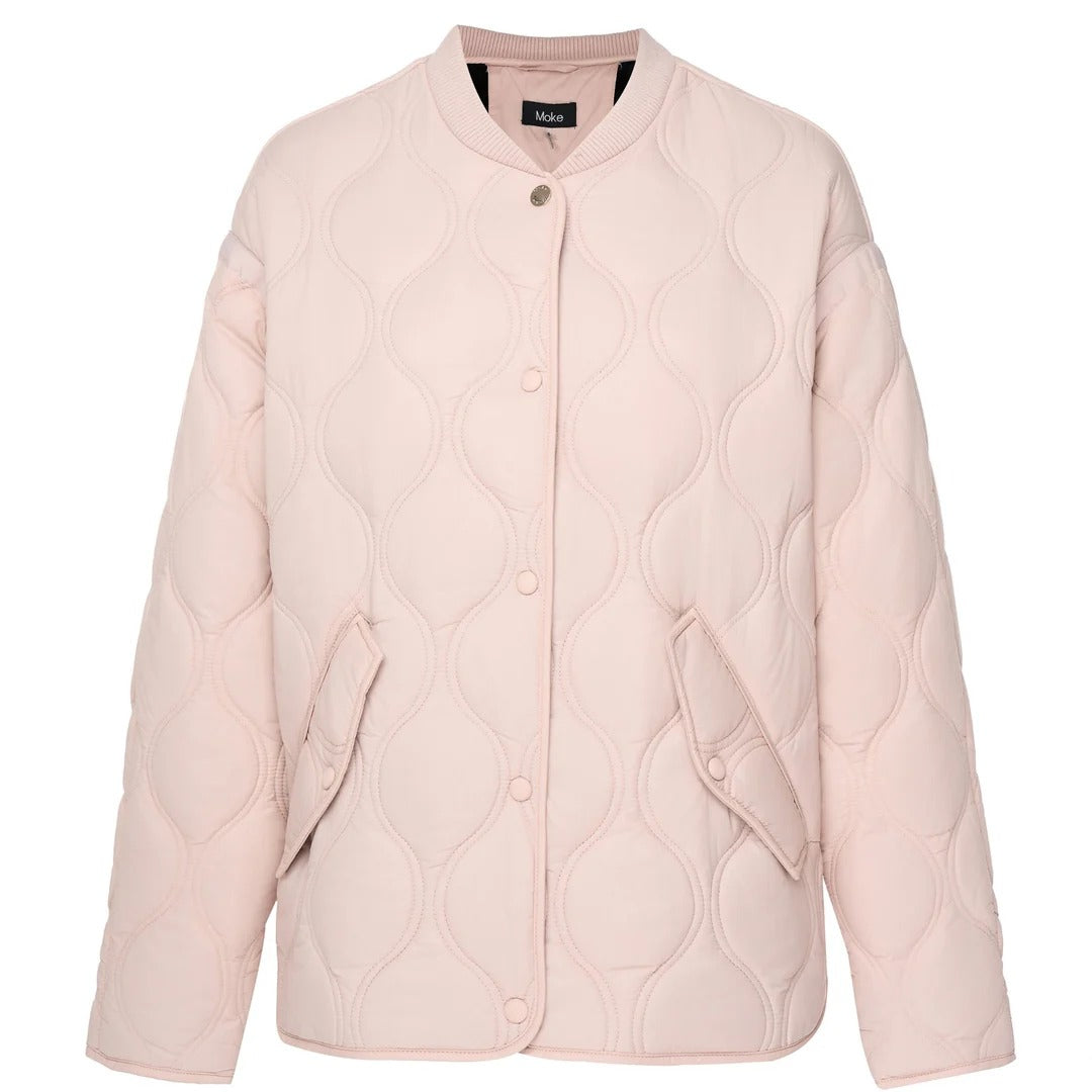 Womens Talei Quilt Bomber Blush