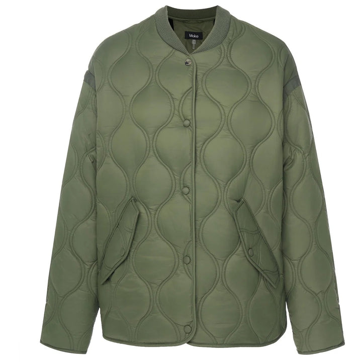 Womens Talei Quilt Bomber Olive Green
