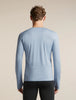 Mens  Merino 200 Fine Ace LS Crewe Zinc Blue 0A57HP