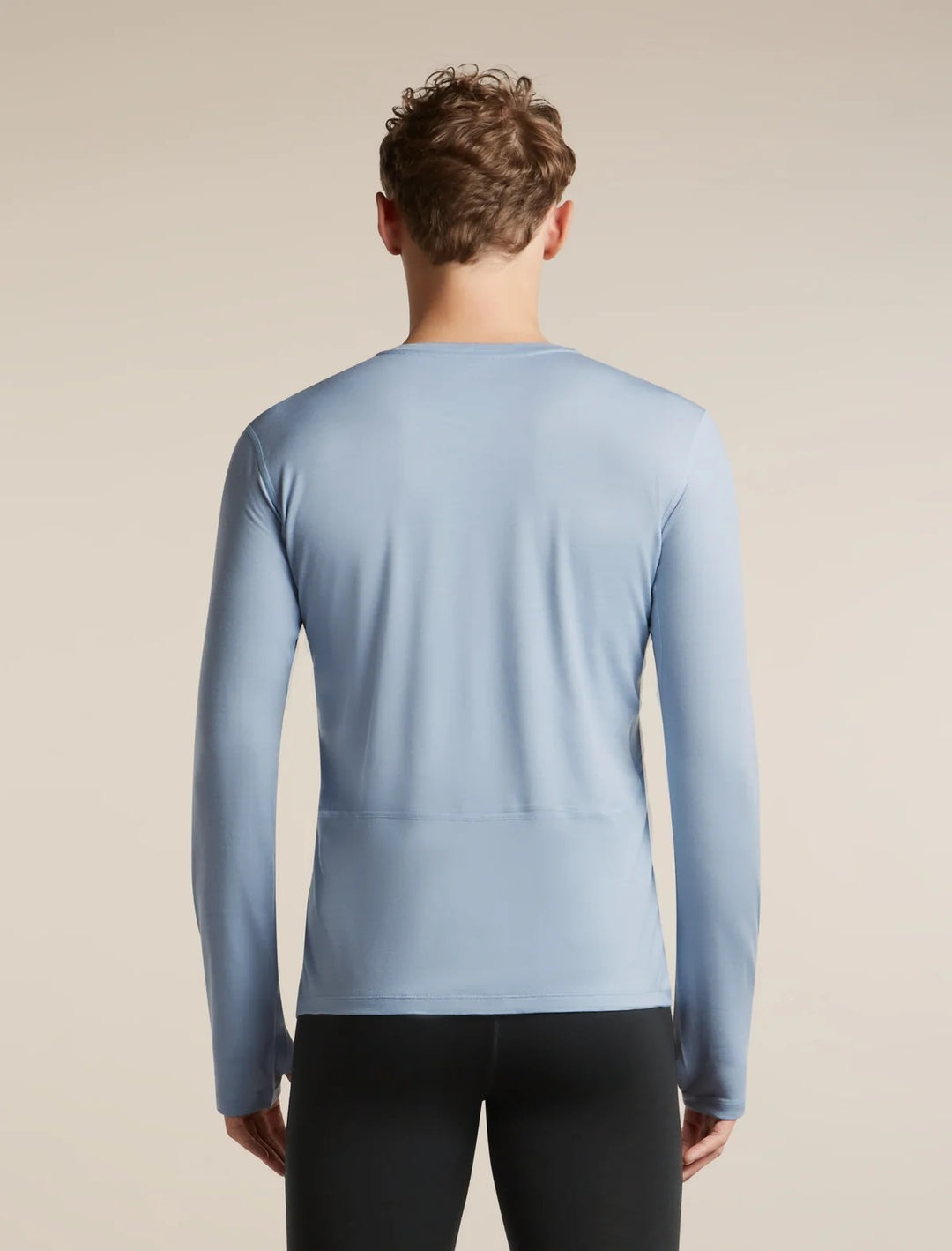 Mens  Merino 200 Fine Ace LS Crewe Zinc Blue 0A57HP