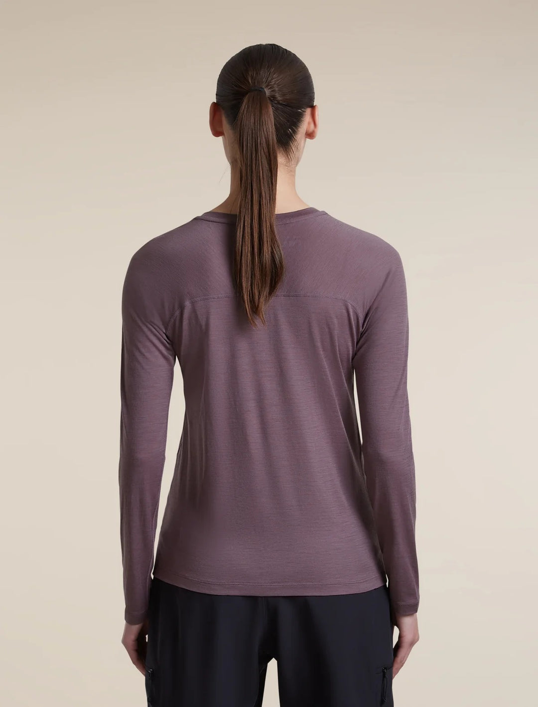 Womens  150 MerinoFine™ Ace Long Sleeve Tee Grey Plum 0A57LZ