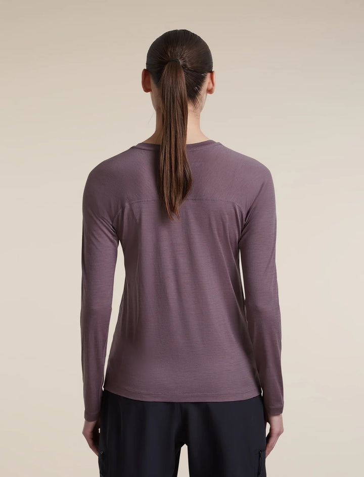 Womens  150 MerinoFine™ Ace Long Sleeve Tee Grey Plum 0A57LZ