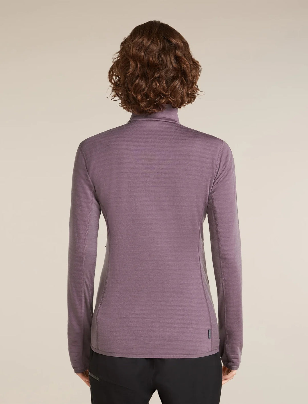 Womens Merino Blend 300 RealFleece™ Descender Long Sleeve Zip Grey Plum 0A57QL