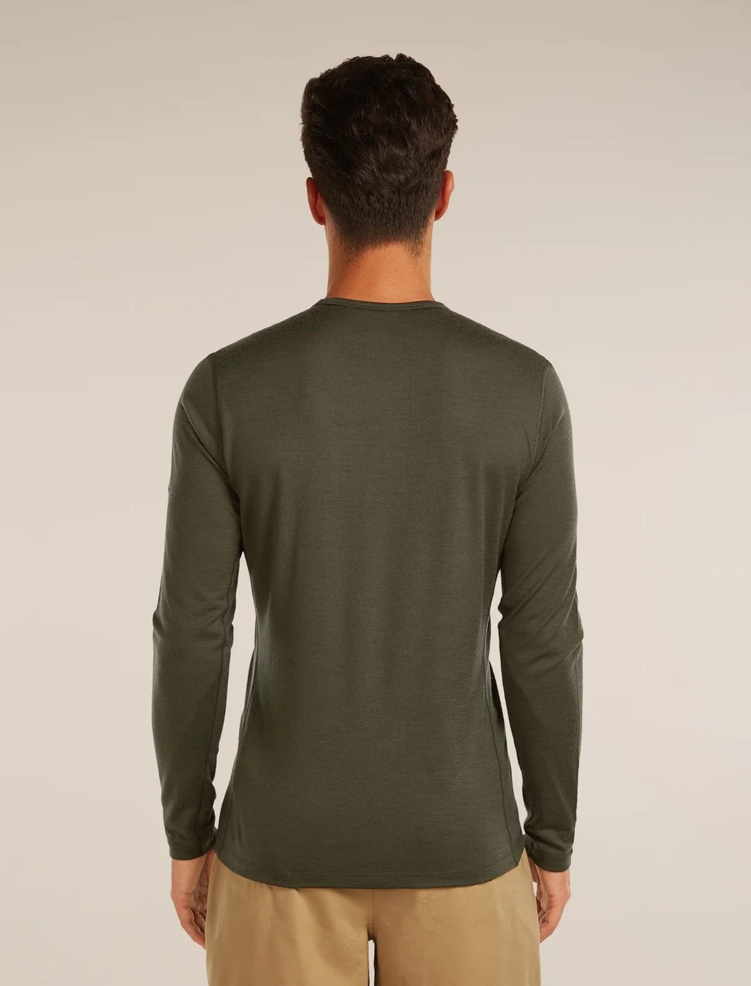 Mens 200 Oasis LS Crewe  Dark Loden 104365