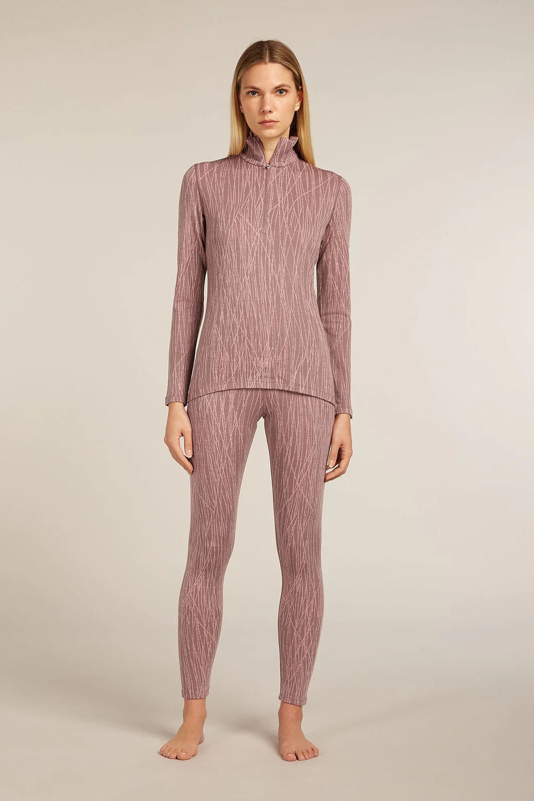 Womens 260 Tech Vertex Long Sleeve Half Zip Summit/ Blush 0A57BO