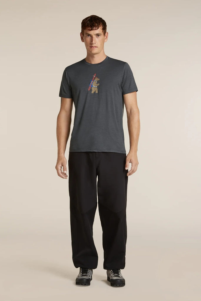 Mens Merino 150 Tech Lite SS Tee Bear Tour  Obsisian 0A57BS