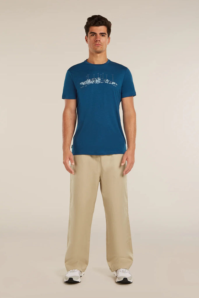 Mens Merino 150 Tech Lite SS Tee The Peaks Atlantis 0A57BU