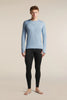 Mens  Merino 200 Fine Ace LS Crewe Zinc Blue 0A57HP