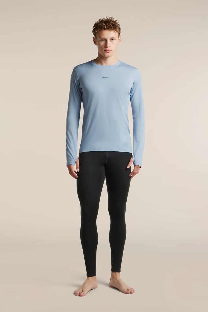 Mens  Merino 200 Fine Ace LS Crewe Zinc Blue 0A57HP
