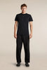 Mens  Merino Blend 125 Cool-Lite™ Sphere Short Sleeve T Shirt Colour Block  Black/Obsidian 0A57HY