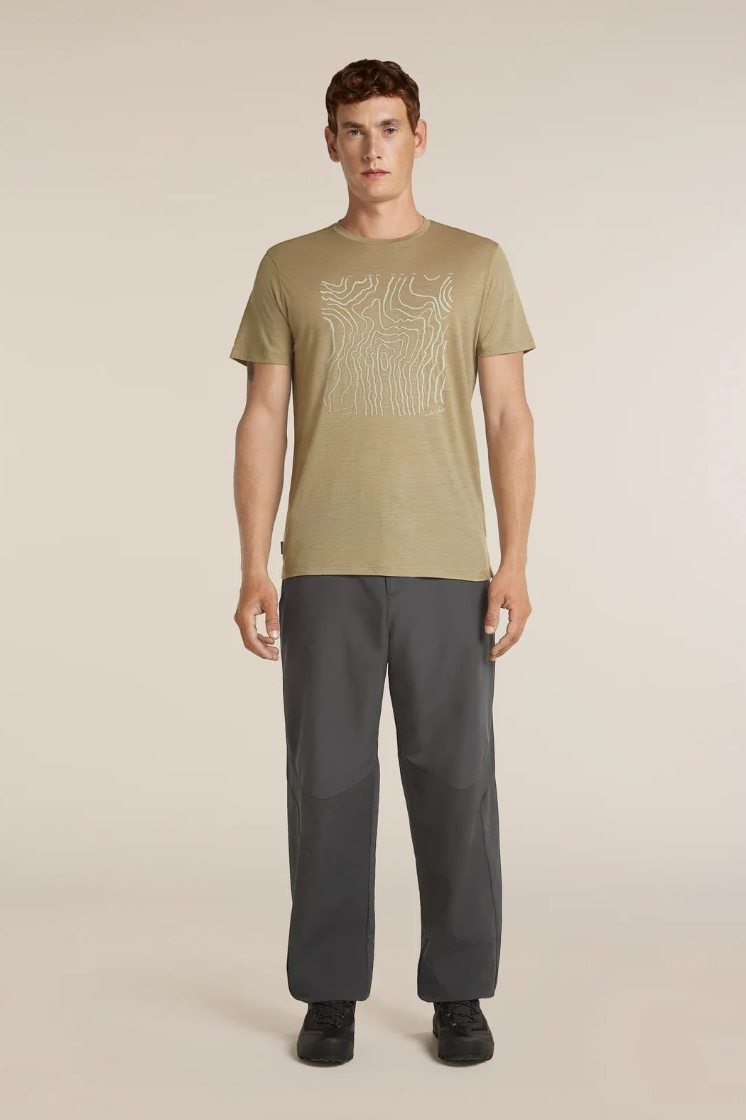 Mens Merino 150 Tech Lite Short Sleeve T Shirt Great Heights Cumin  0A57K3