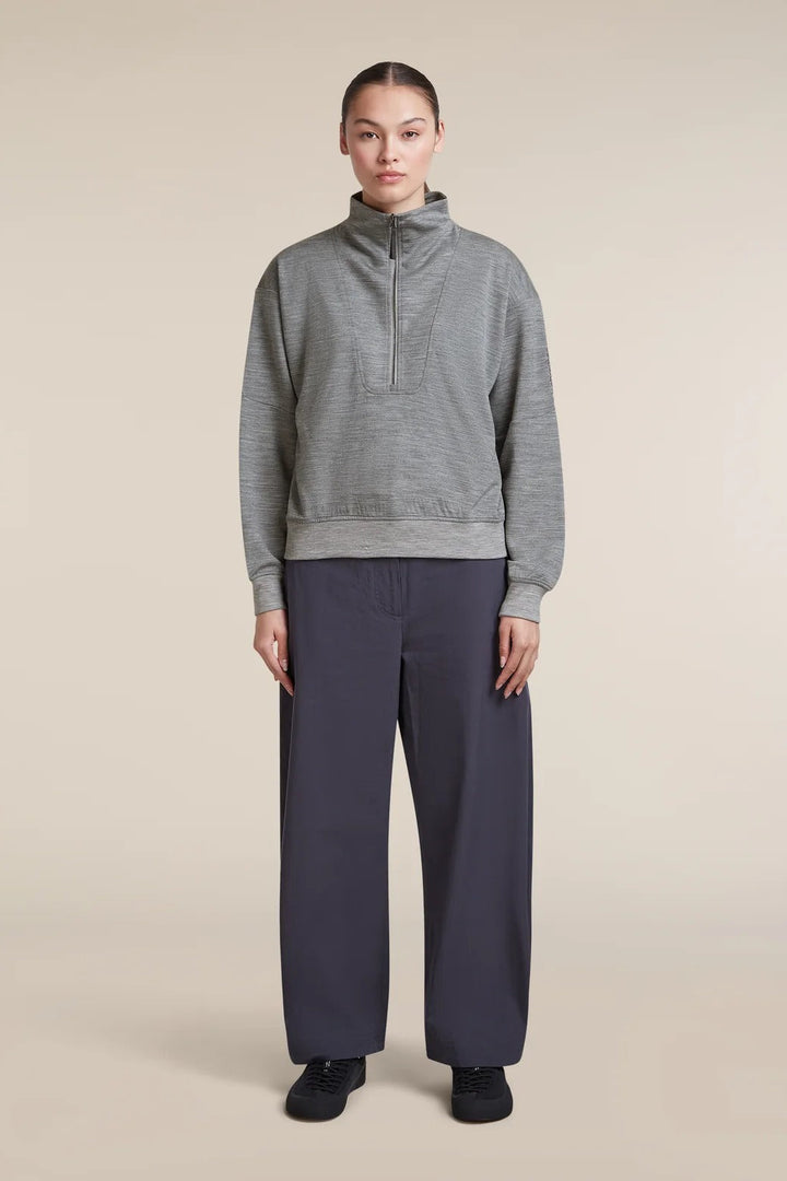 Womens Merino Blend 150 Drift Long Sleeve Half Zip  Metro Heather 0A57KH