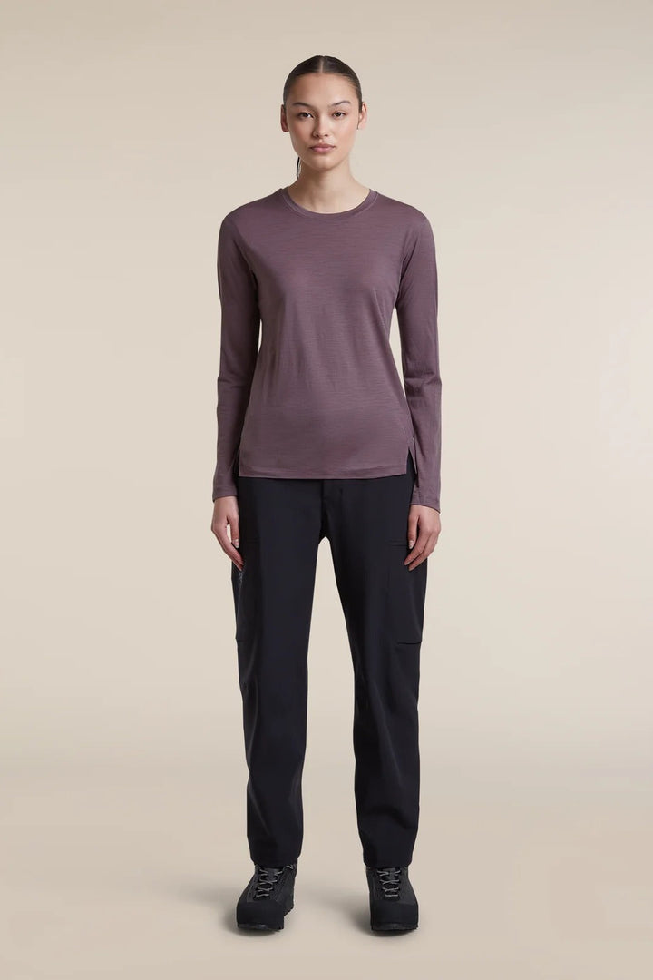 Womens  150 MerinoFine™ Ace Long Sleeve Tee Grey Plum 0A57LZ