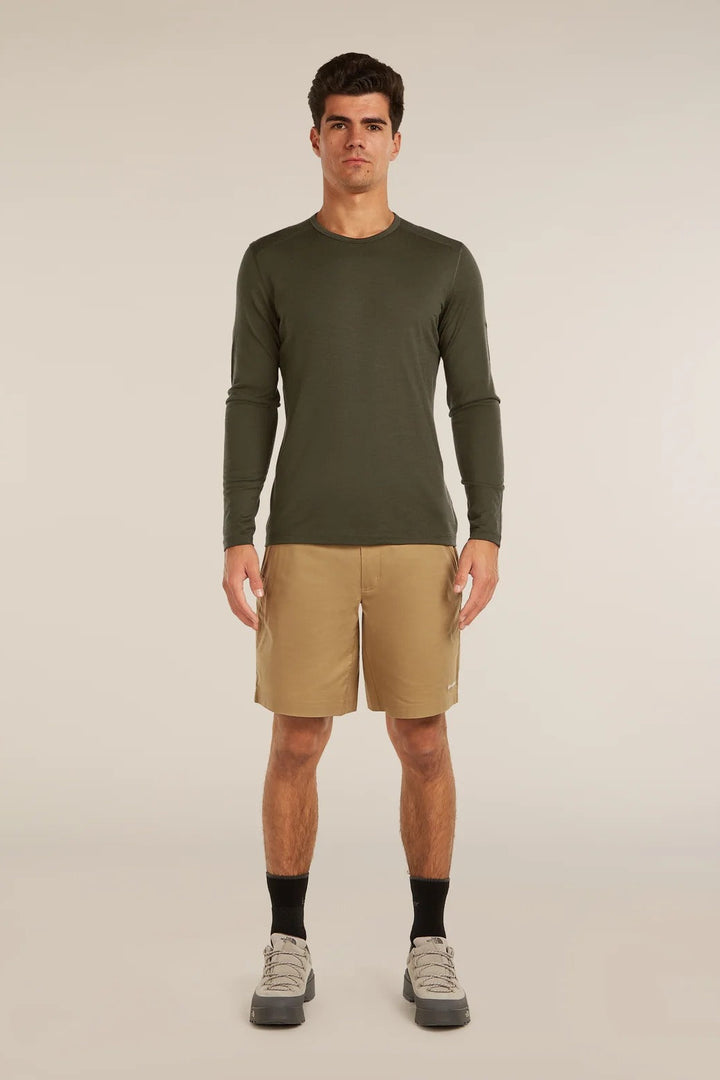 Mens 200 Oasis LS Crewe  Dark Loden 104365