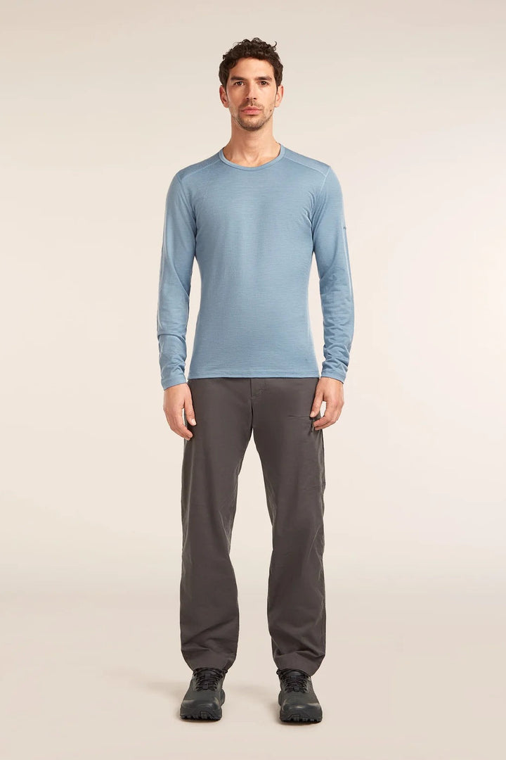 Mens 200 Oasis LS Crewe  Zinc Blue 104365