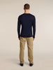 Mens  Merino 200 Oasis Long Sleeve Crewe Skiing Yeti Midnight Navy 0A57IU