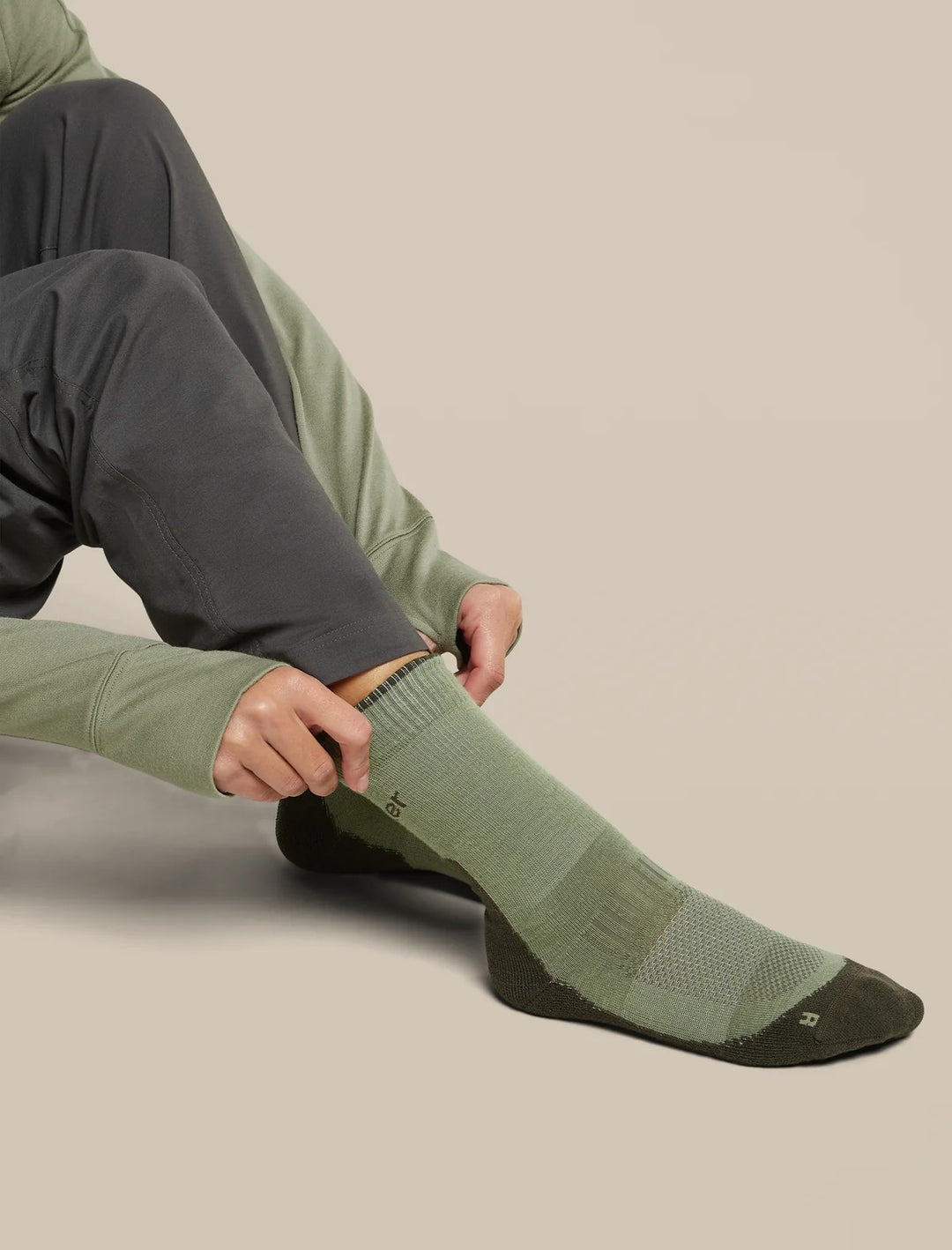 Womens Merino Hike+ Light Crew Socks  Lichen/Dark Loden 0A578K