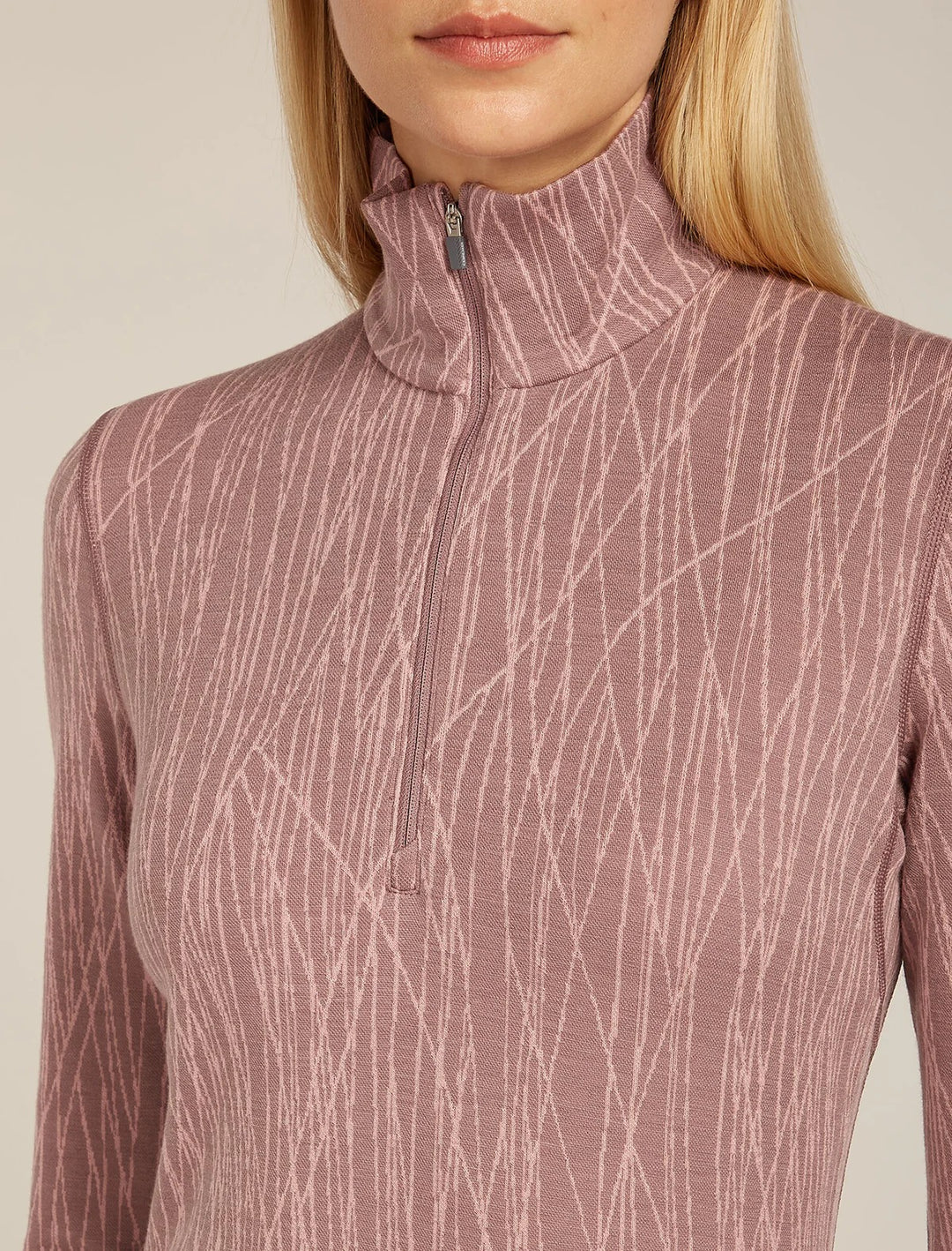 Womens 260 Tech Vertex Long Sleeve Half Zip Summit/ Blush 0A57BO
