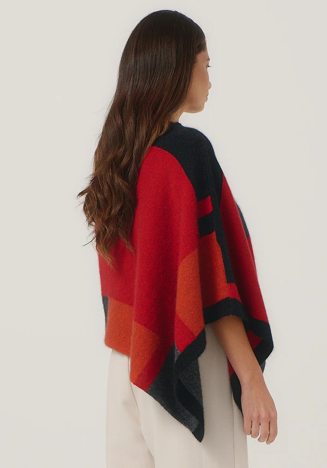 Womens Empress Poncho Rata/Jet  Multi 1677