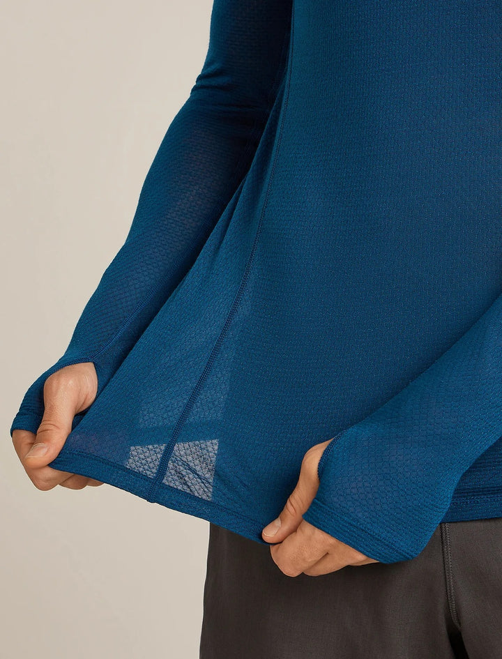 Mens Merino Blend 75 Cool-Lite™ Featherlight™ Long Sleeve Crew Thermal Top Atlantis 0A577J