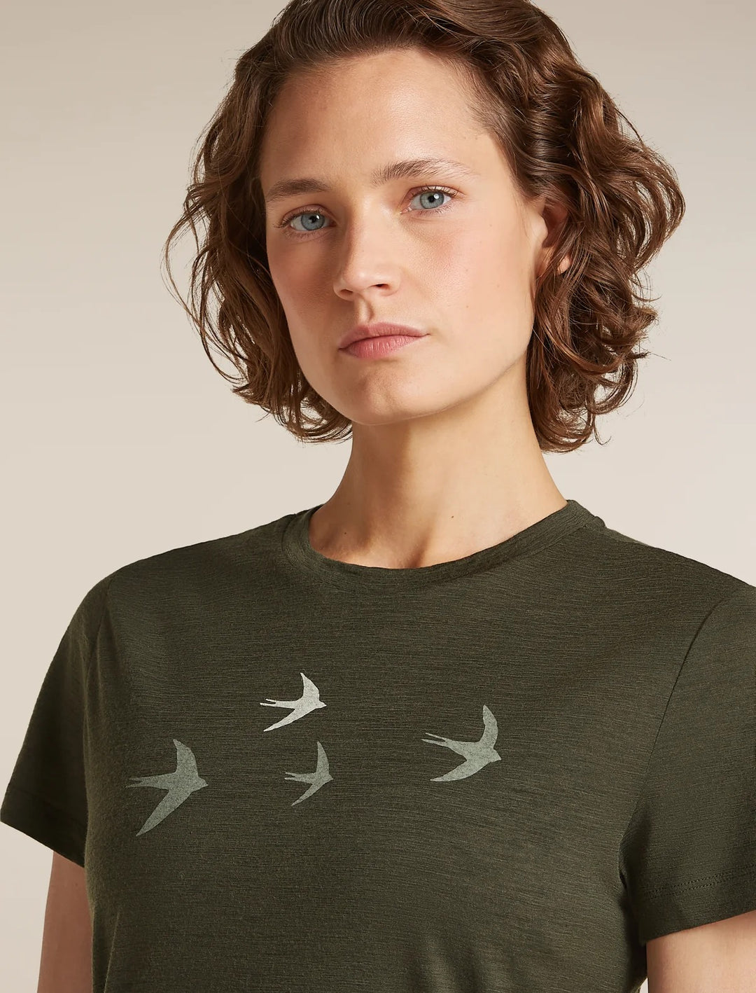 Womens  Merino 150 Tech Lite Short Sleeve T Shirt Bird Transit Dark Loden 0A57FX