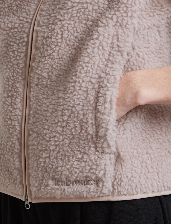 Womens Merino Blend 960 RealFleece™ High Pile Vest  Pink Quartz Heather 0A57G6
