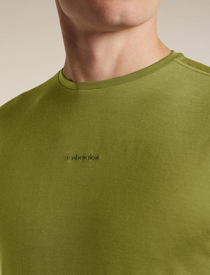 Mens  Merino Blend 125 Cool-Lite™ Sphere Short Sleeve T Shirt Colour Block   Sphagnum/Dark Loden0A57HY
