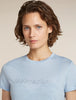 Womens Merino 150 Tech Lite Short Sleeve T Shirt IB Stitchline  Zinc Blue  0A57JM