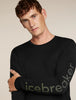 Mens Merino 150 Tech Lite Long Sleeve T Shirt IB Vertical Black  0A57JR