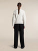 Womens Merino Blend 800 RealFleece™ Classic Pile Cardigan Ecru Heather 0A57KL