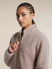 Womens Merino Blend 960 RealFleece™ High Pile Long Sleeve Zip Pink Quartz Heather 0A57KX