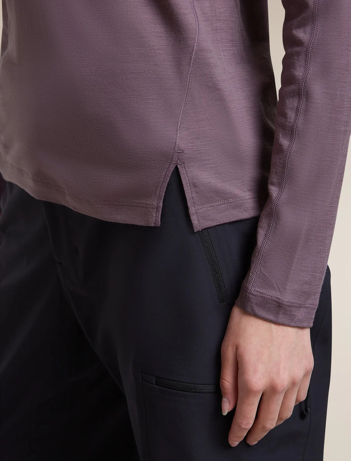 Womens  150 MerinoFine™ Ace Long Sleeve Tee Grey Plum 0A57LZ