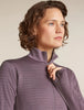 Womens Merino Blend 300 RealFleece™ Descender Long Sleeve Zip Grey Plum 0A57QL