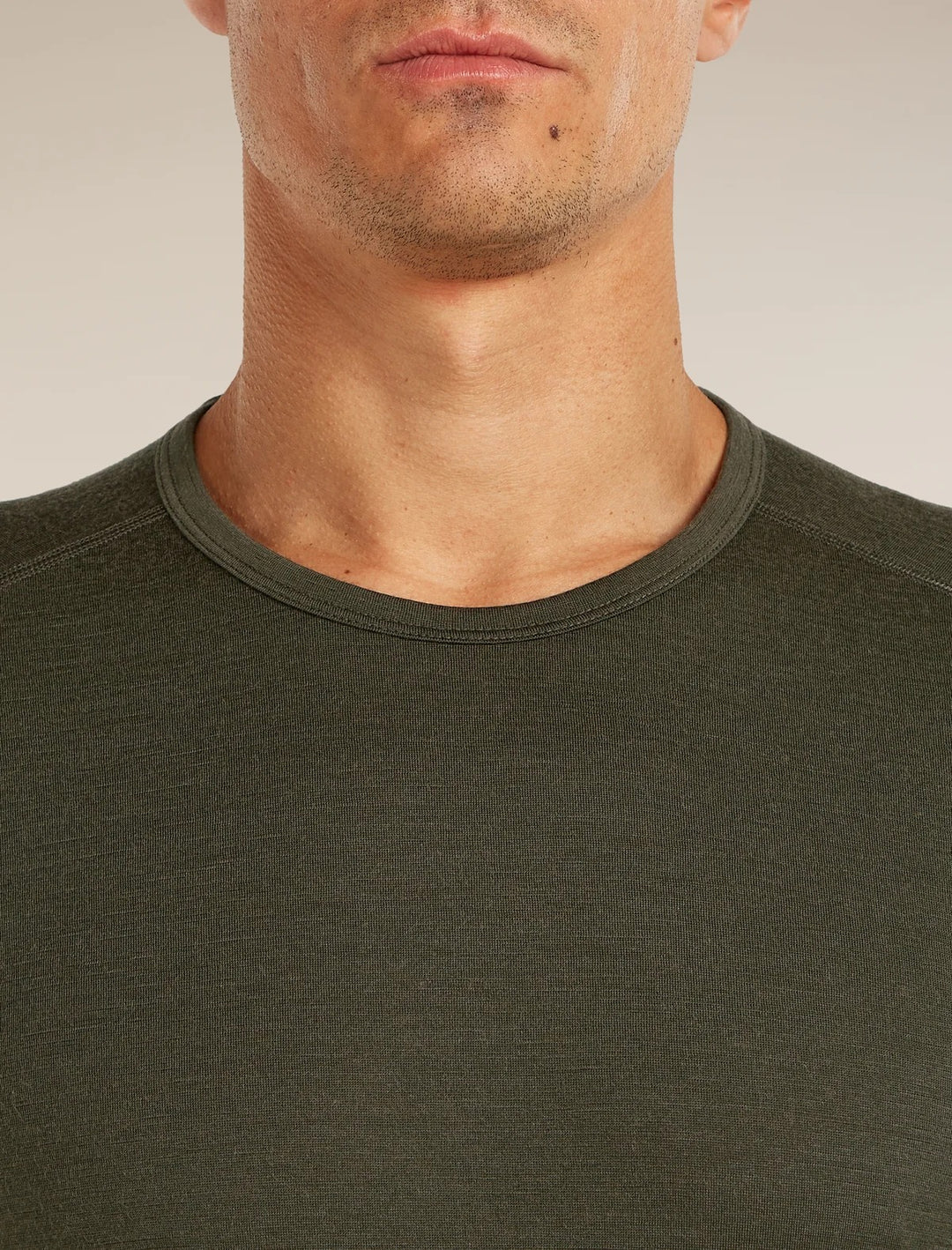 Mens 200 Oasis LS Crewe  Dark Loden 104365