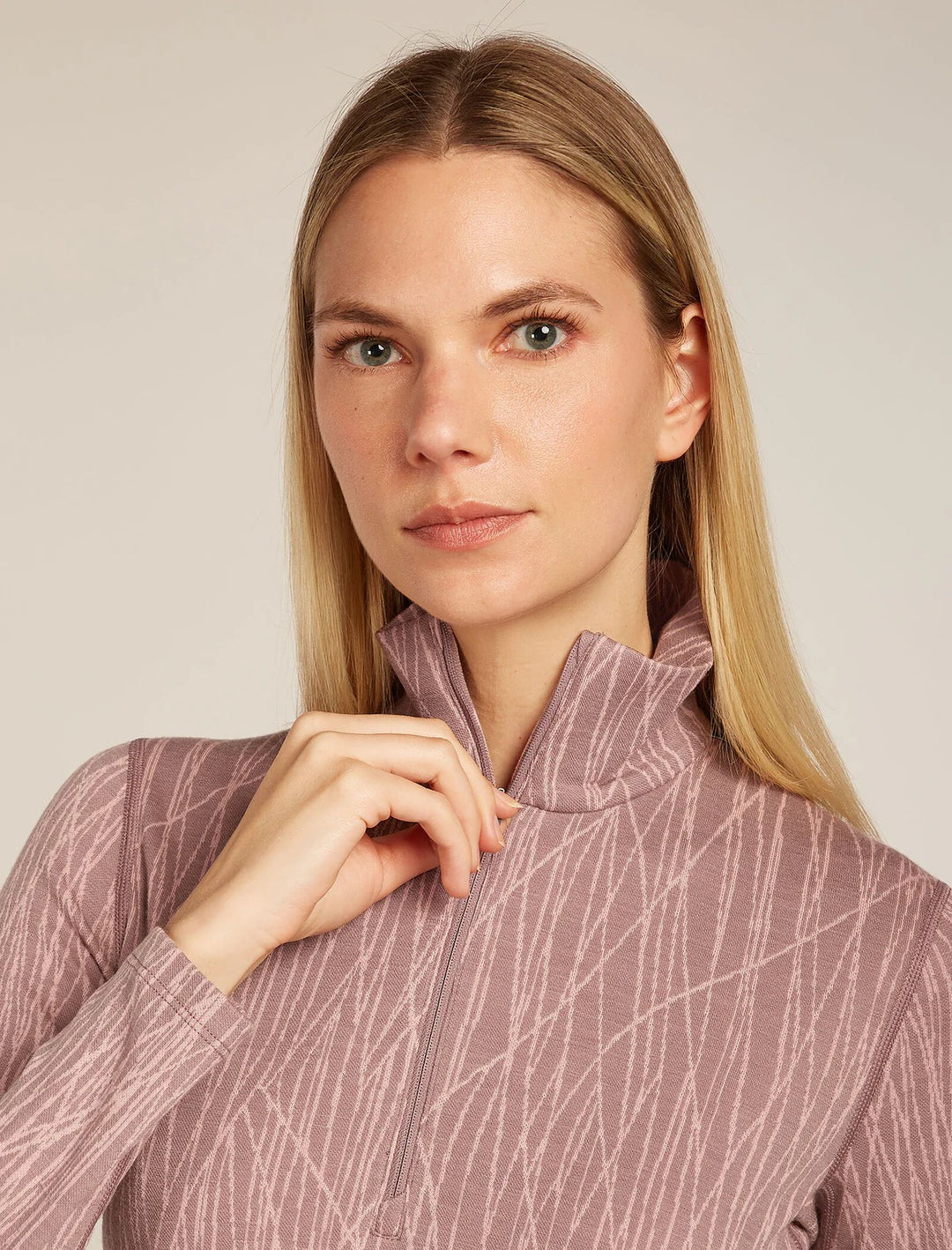 Womens 260 Tech Vertex Long Sleeve Half Zip Summit/ Blush 0A57BO
