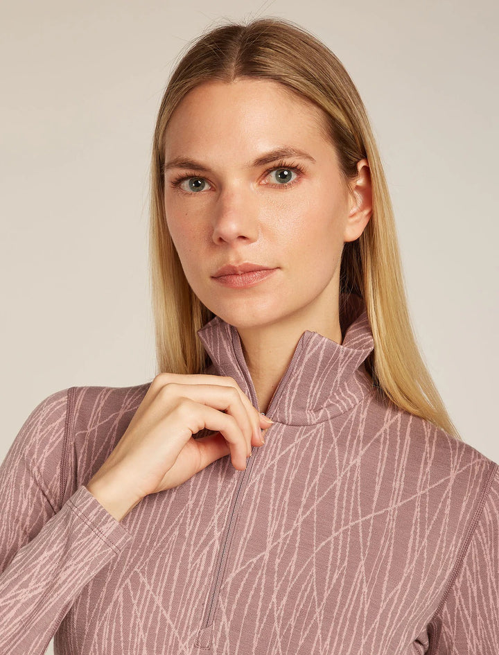 Womens 260 Tech Vertex Long Sleeve Half Zip Summit/ Blush 0A57BO