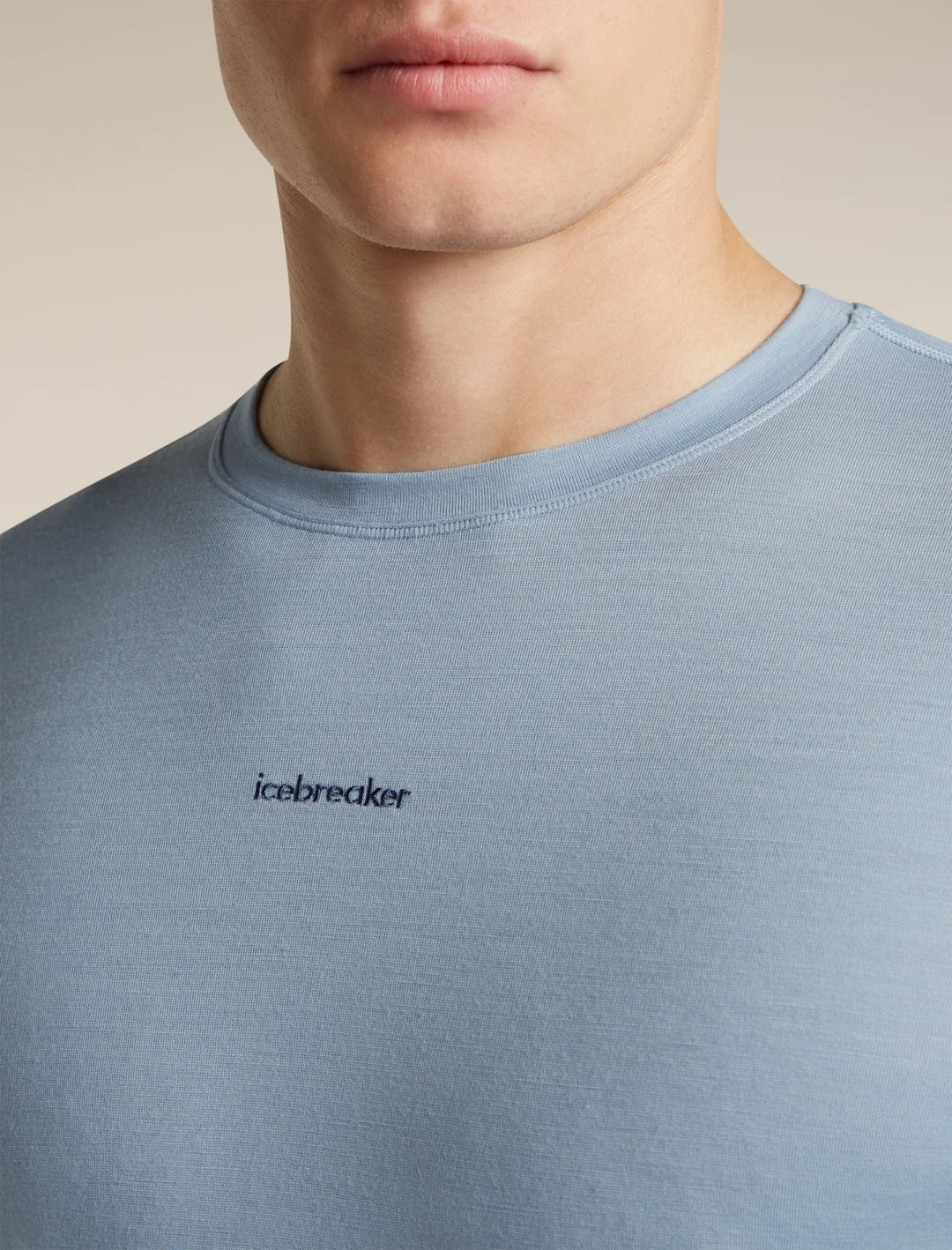 Mens  Merino 200 Fine Ace LS Crewe Zinc Blue 0A57HP