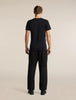 Mens  Merino Blend 125 Cool-Lite™ Sphere Short Sleeve T Shirt Colour Block  Black/Obsidian 0A57HY